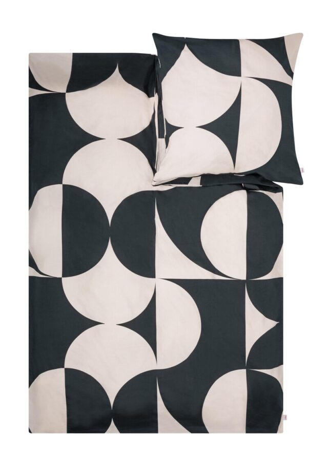 Bettwäsche-Set aus reiner Baumwolle mit geometrischem Muster