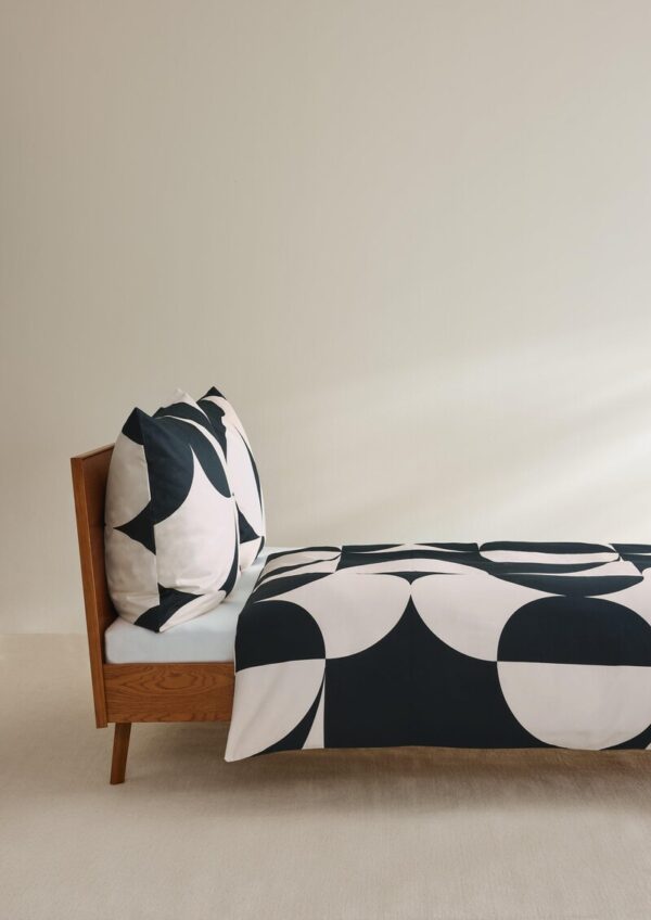 Bettwäsche-Set aus reiner Baumwolle mit geometrischem Muster