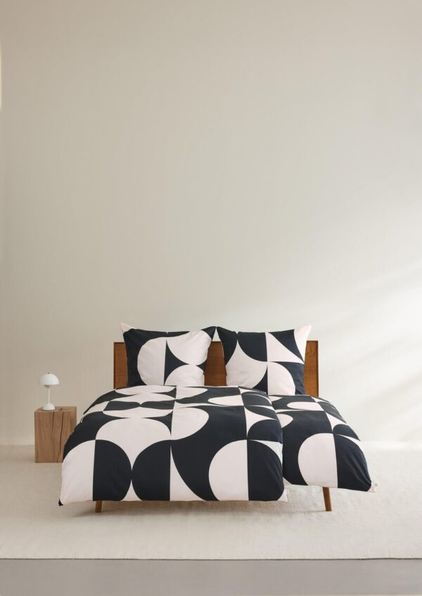 Bettwäsche-Set aus reiner Baumwolle mit geometrischem Muster