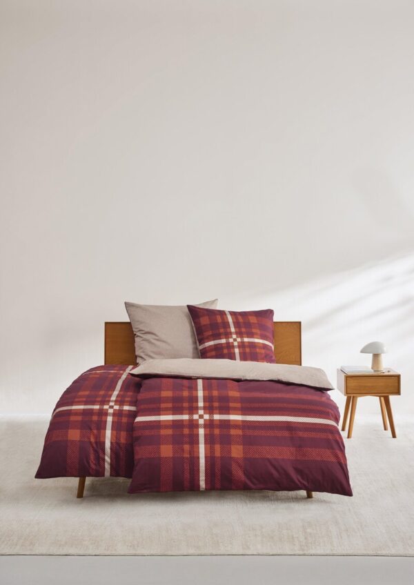 Bettwäsche-Set mit Karo-Details