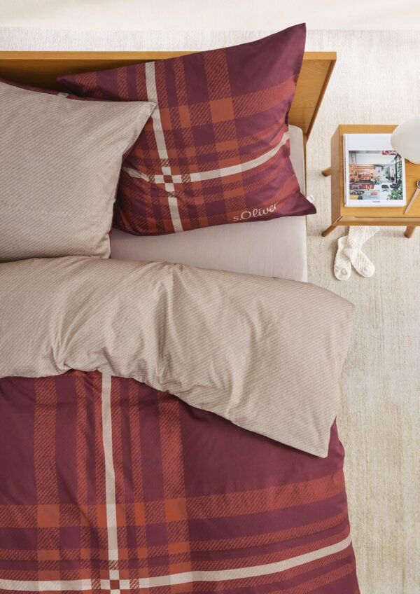 Bettwäsche-Set mit Karo-Details