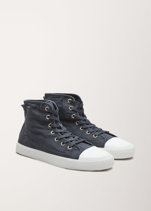 High Sneaker aus Canvas