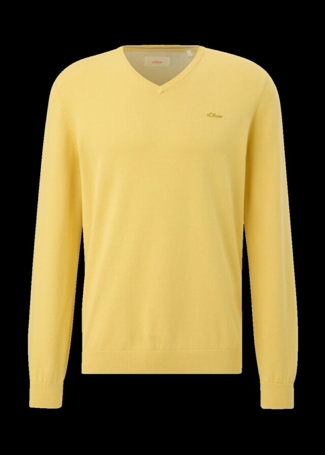 Strickpullover mit V-Ausschnitt