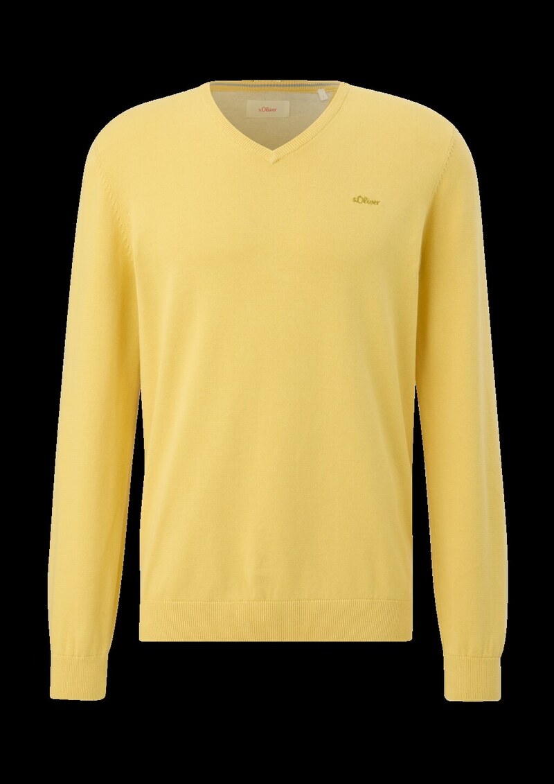 Strickpullover mit V-Ausschnitt