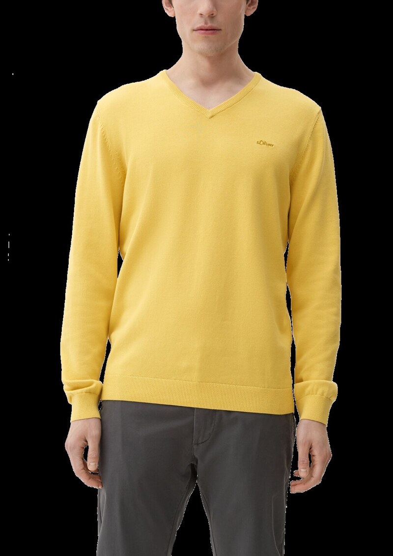 Strickpullover mit V-Ausschnitt