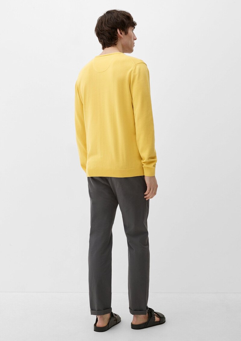 Strickpullover mit V-Ausschnitt