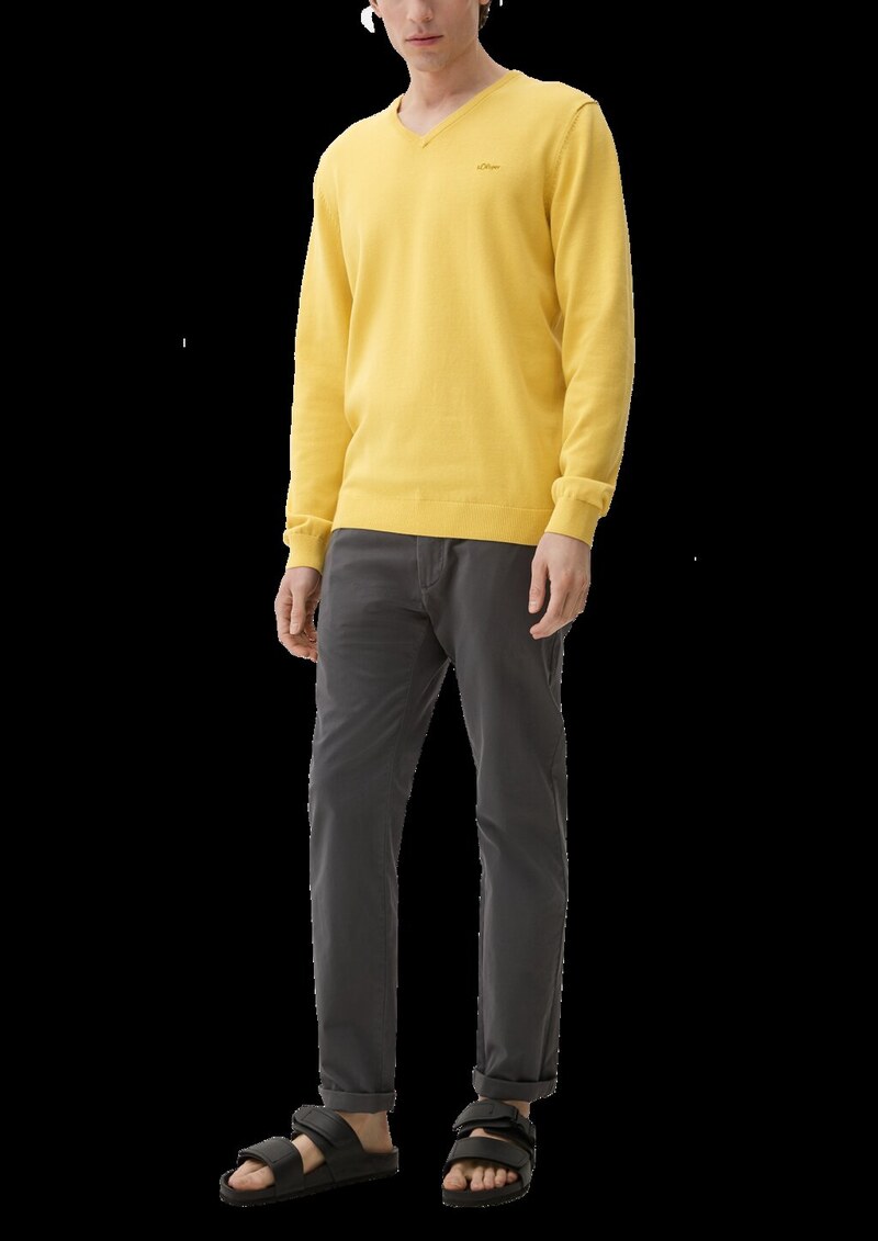 Strickpullover mit V-Ausschnitt