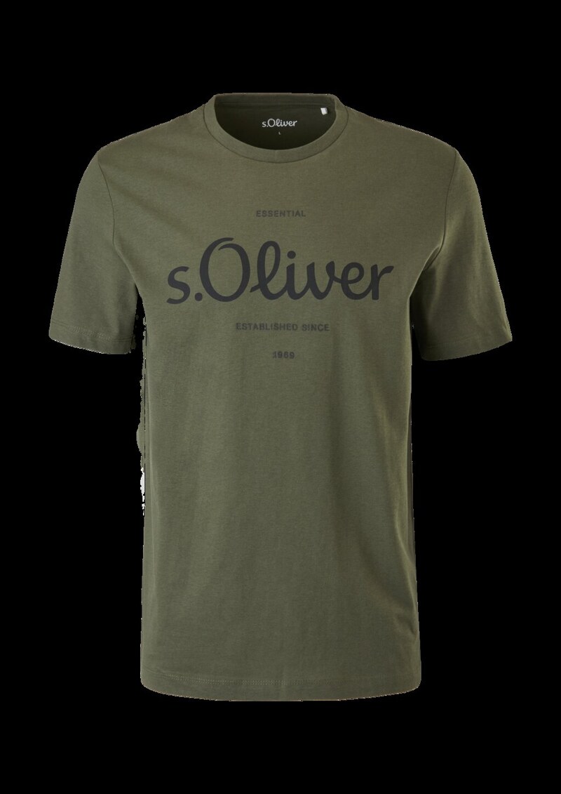 Baumwoll-T-Shirt mit Logo-Print