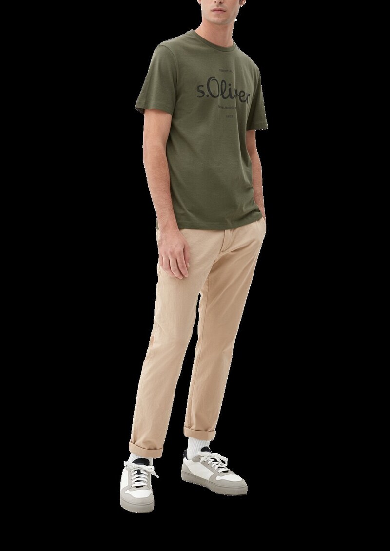 Baumwoll-T-Shirt mit Logo-Print