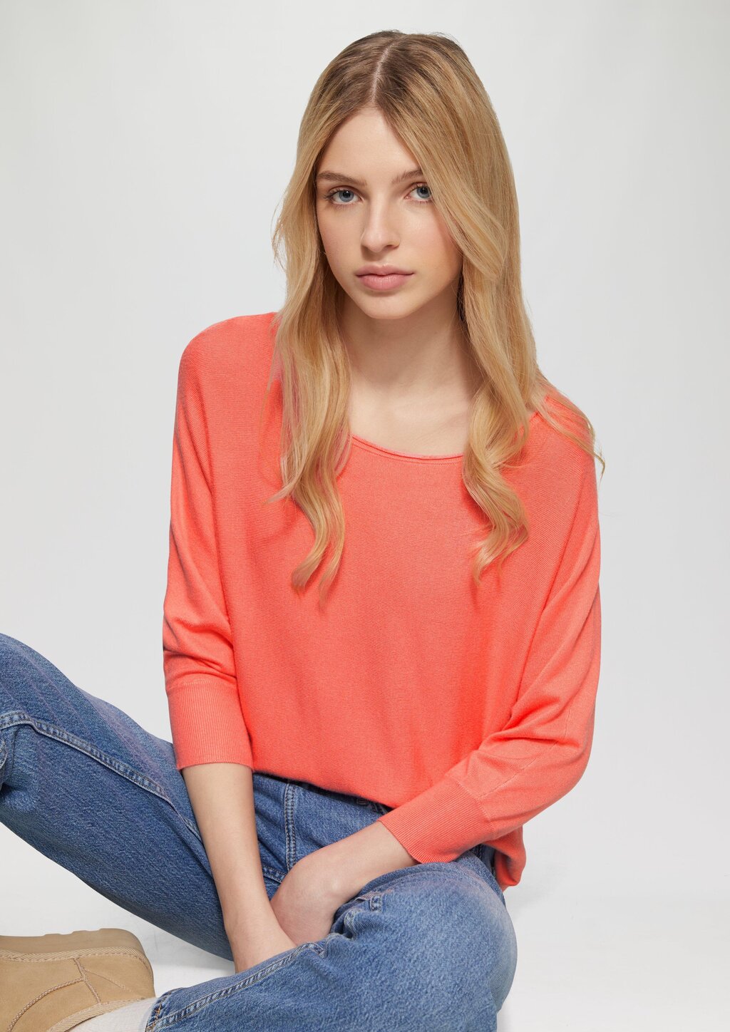 Strickpullover aus Viskosemix