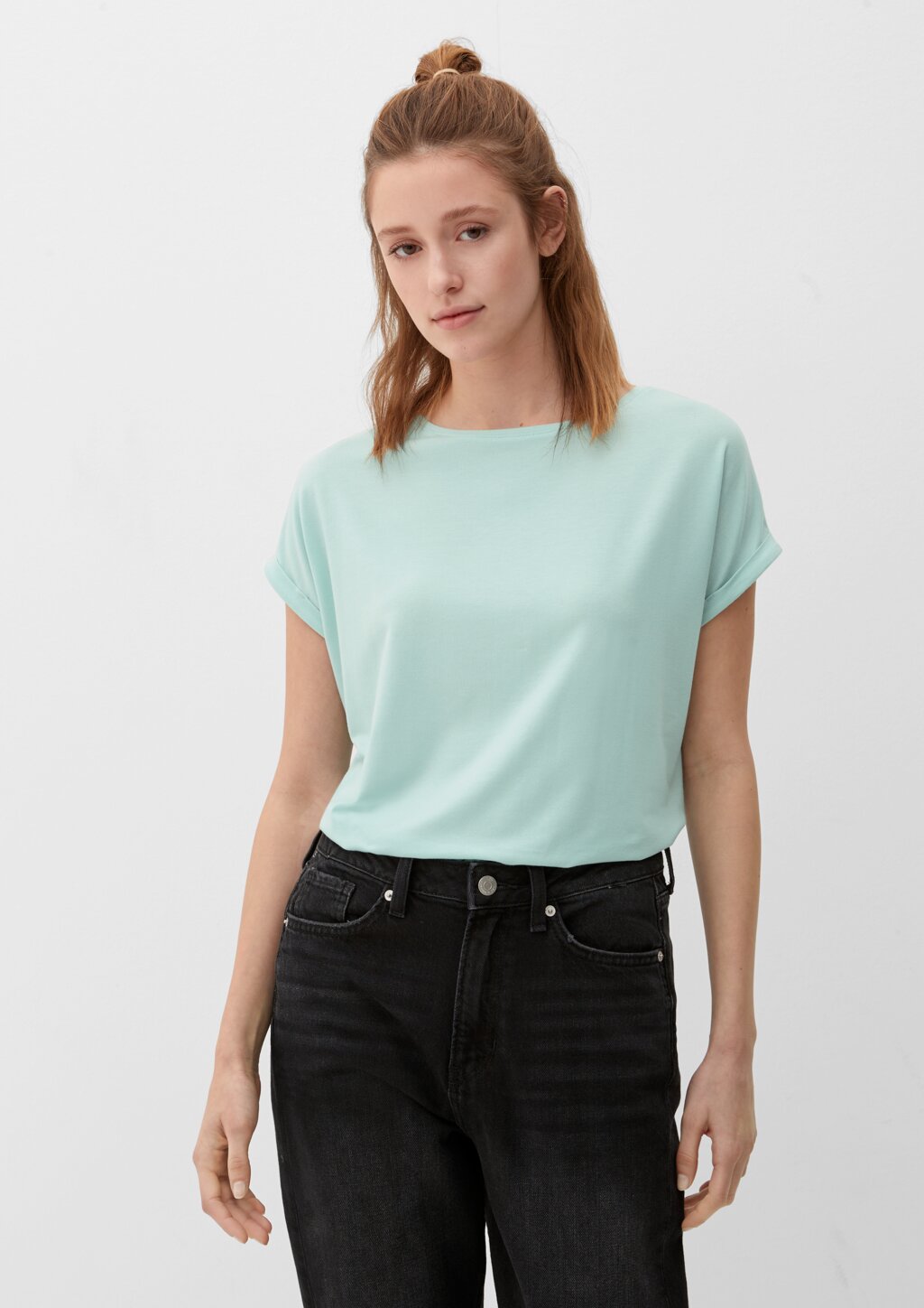 Loose-Fit-Shirt im Lyocellmix