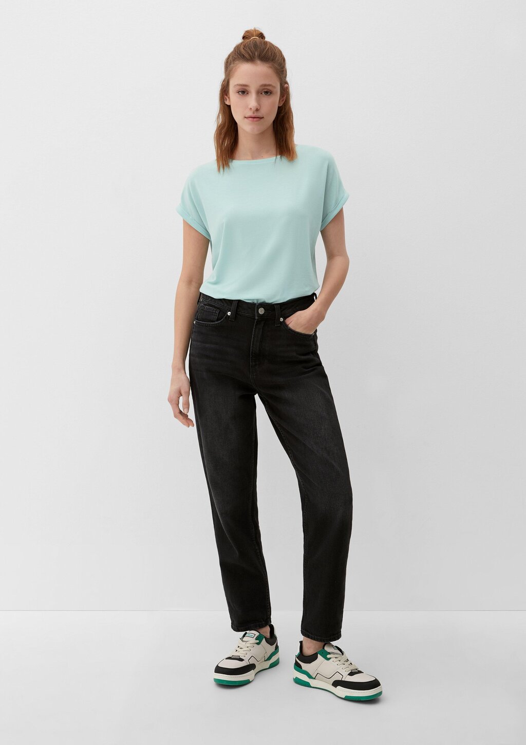 Loose-Fit-Shirt im Lyocellmix