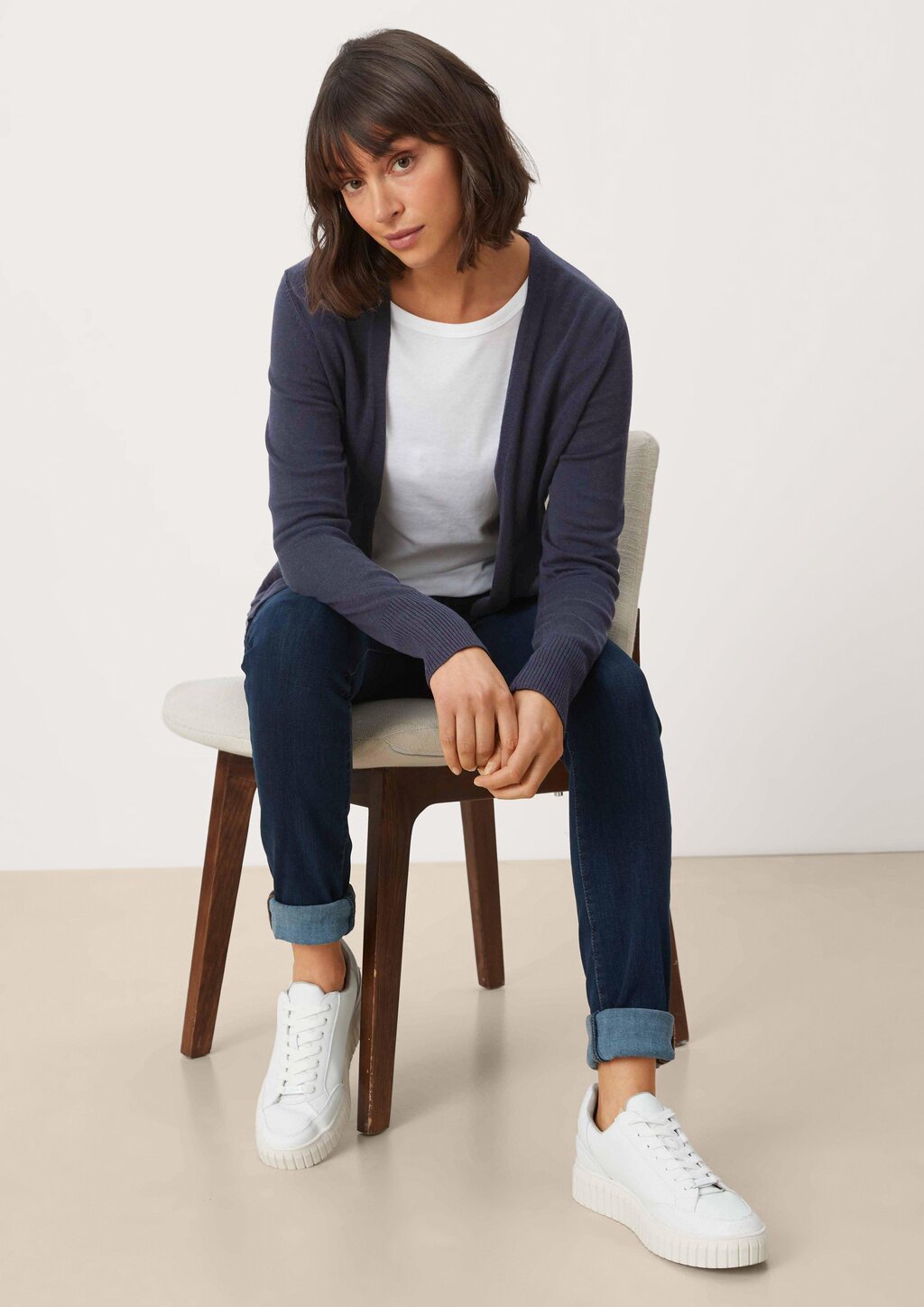 Strickjacke aus Viskosemix