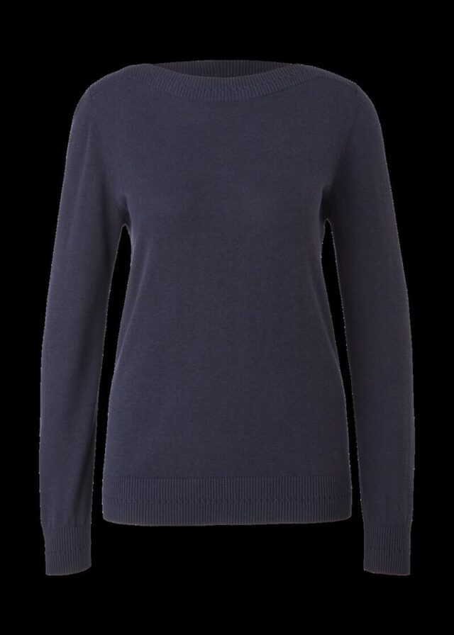 Pullover mit U-Boot-Ausschnitt
