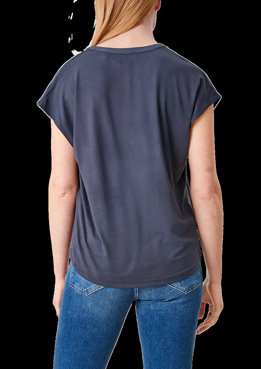 Viskose Shirt im Materialmix