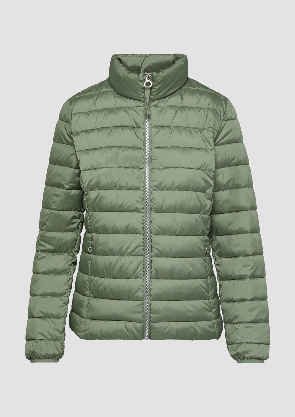 Leichte Jacke mit Steppung und Stehkragen