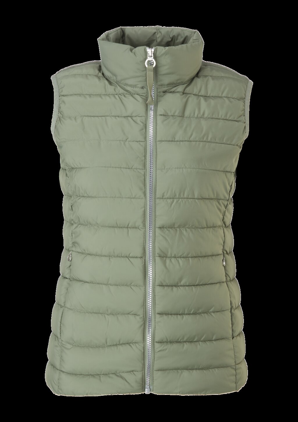 Leichte Weste mit Steppung und Stehkragen