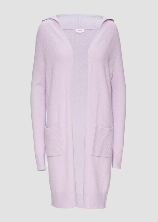 Long-Cardigan mit Kapuze