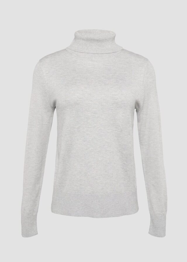 Feinstrickpullover mit Rollkragen