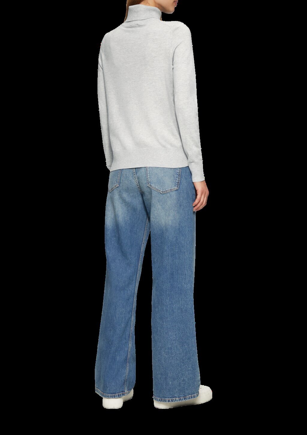 Feinstrickpullover mit Rollkragen