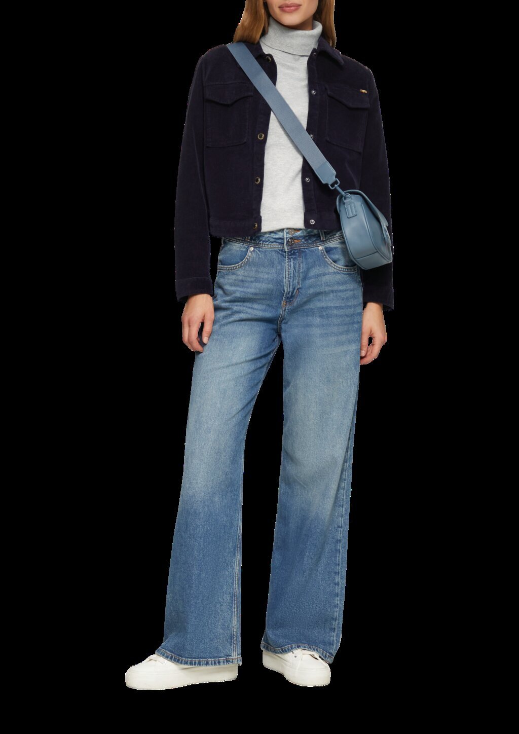 Feinstrickpullover mit Rollkragen