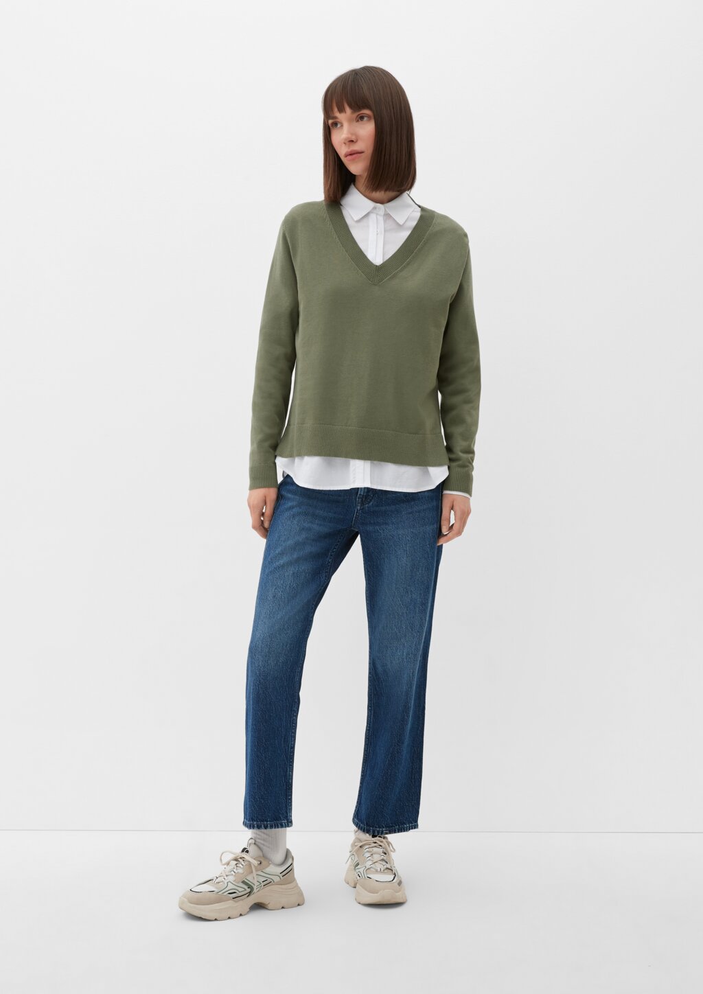 Feinstrickpullover aus Viskosemix