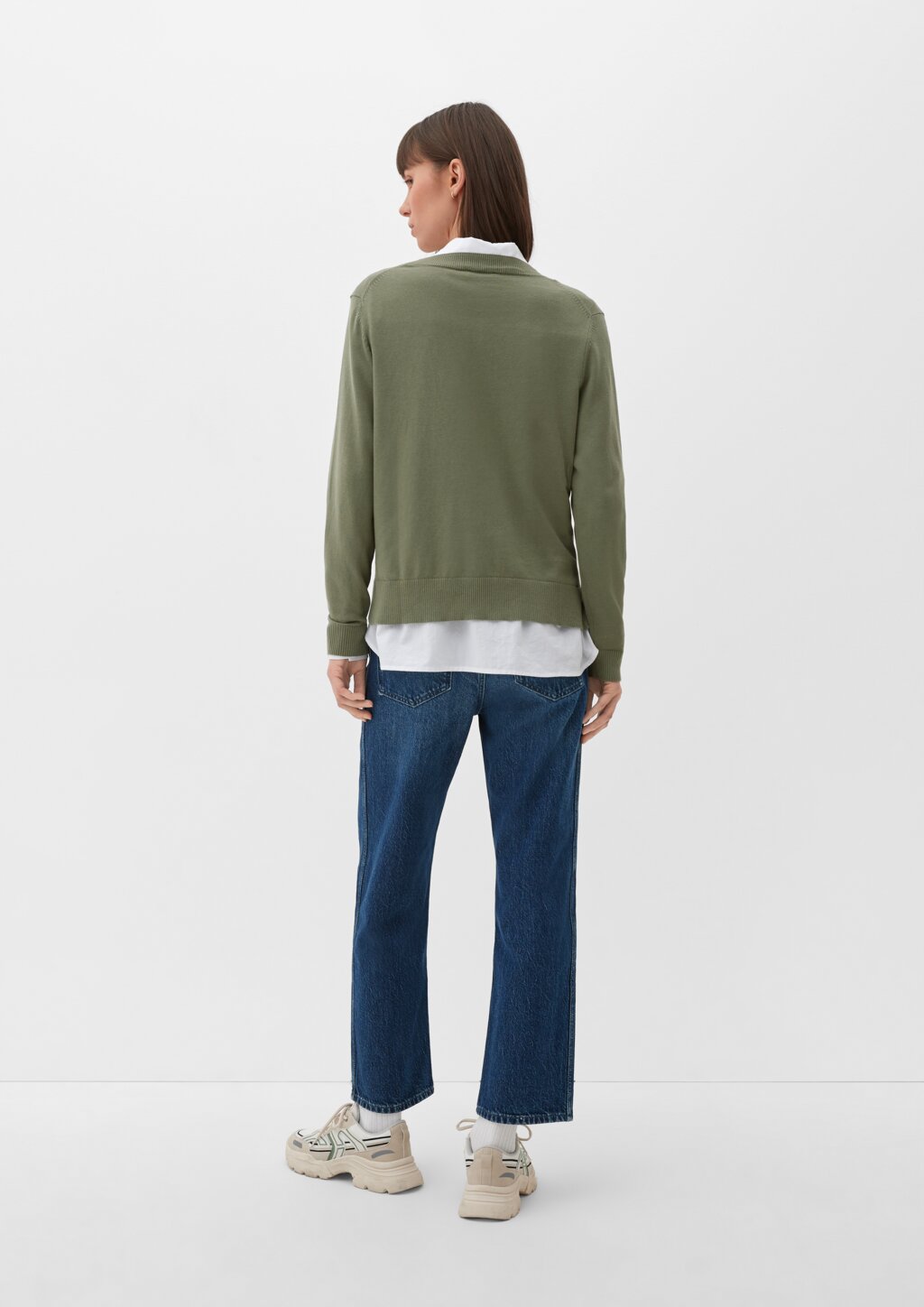 Feinstrickpullover aus Viskosemix