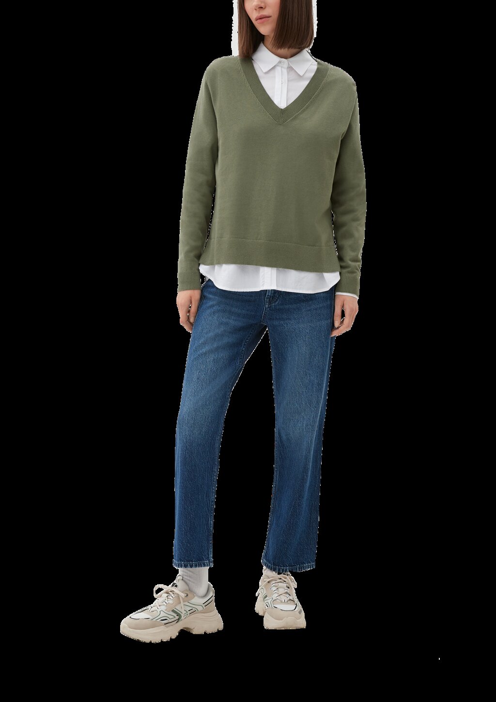 Feinstrickpullover aus Viskosemix