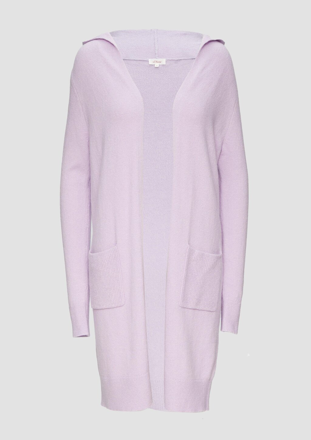 Long-Cardigan mit Kapuze