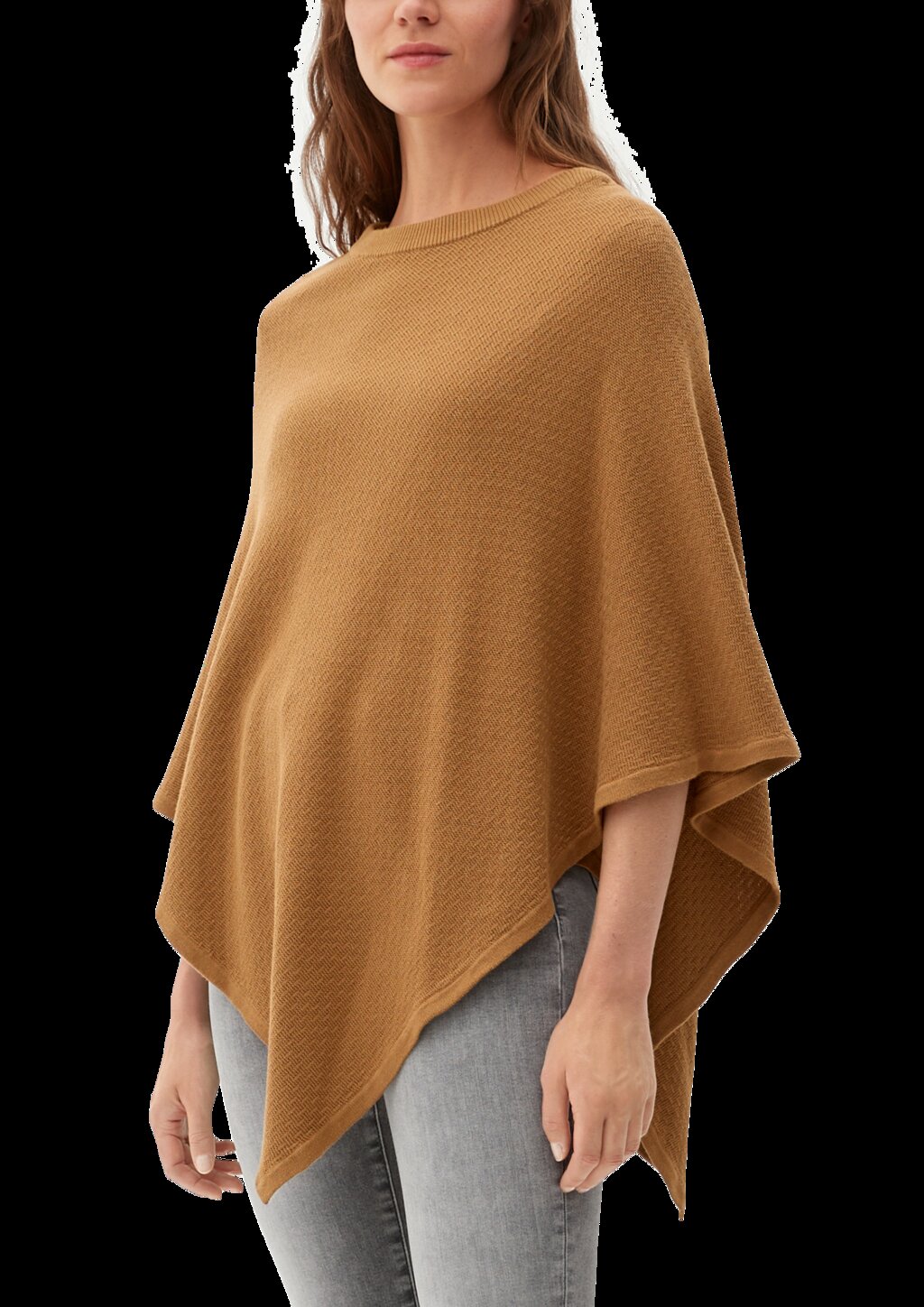 Poncho aus Baumwollmix