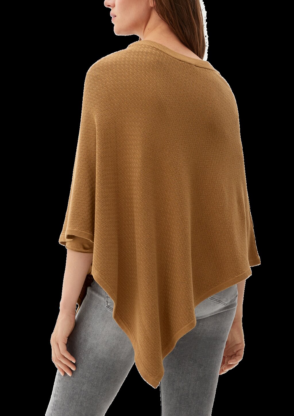 Poncho aus Baumwollmix