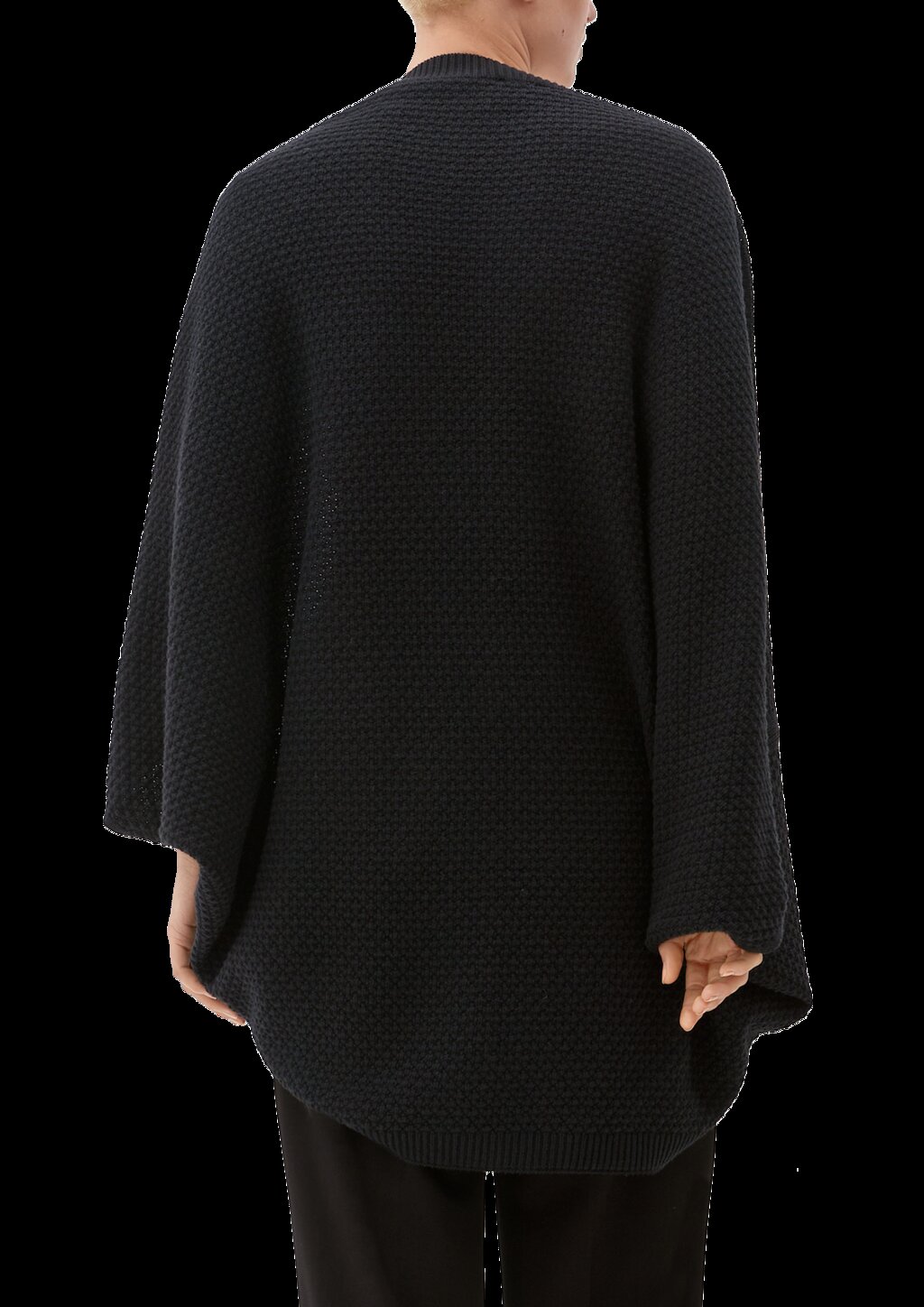 Poncho aus Baumwollmix