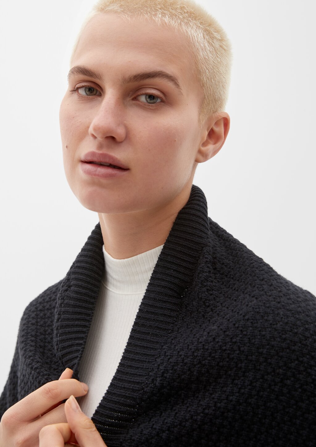 Poncho aus Baumwollmix