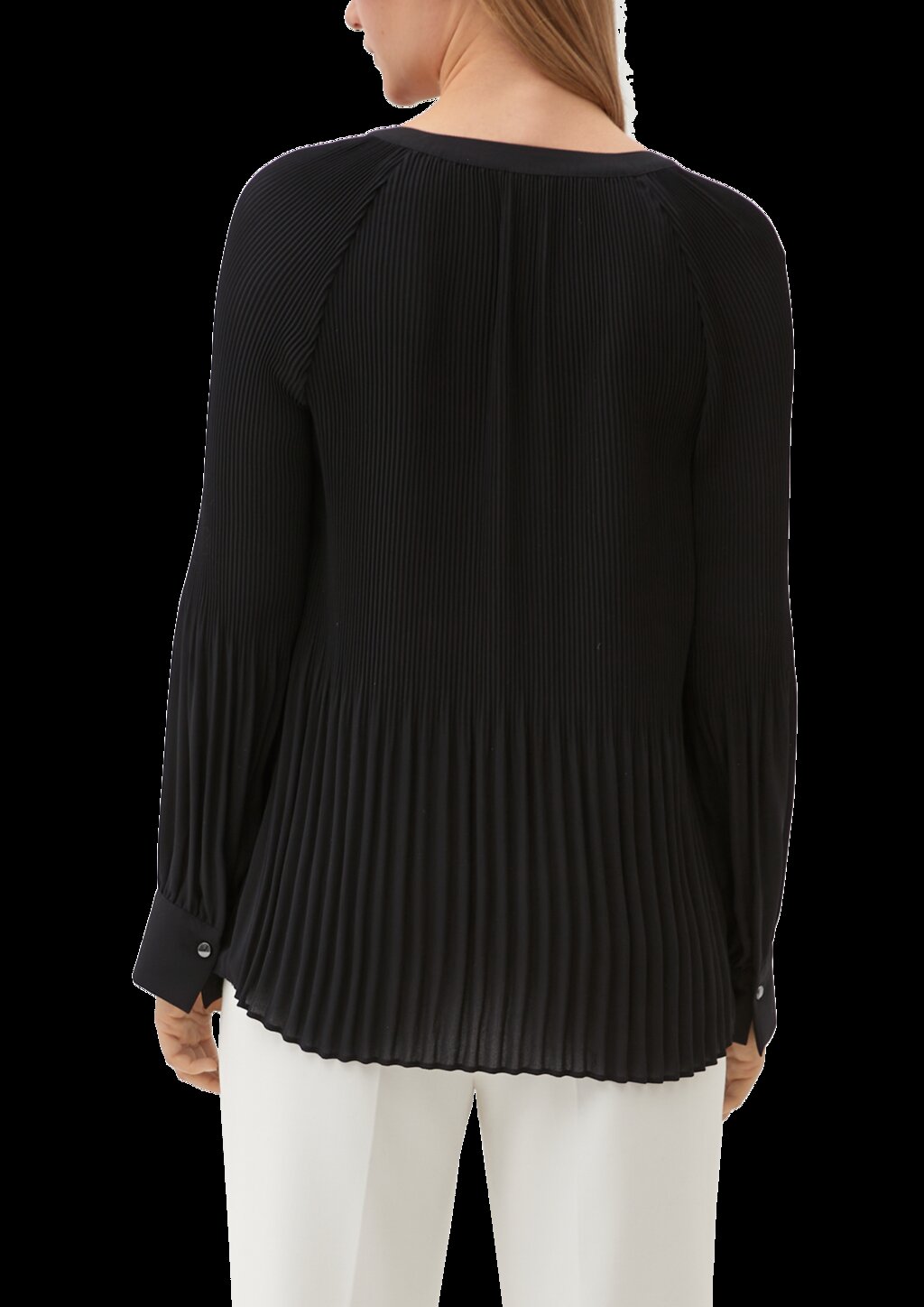 Bluse mit Plissée-Struktur