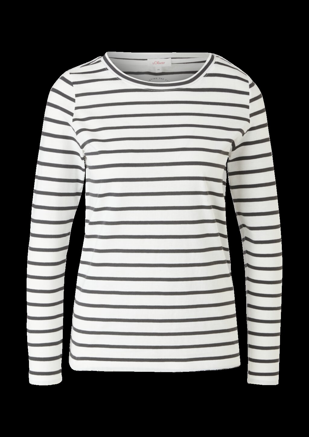 Gestreiftes Langarmshirt aus Jersey