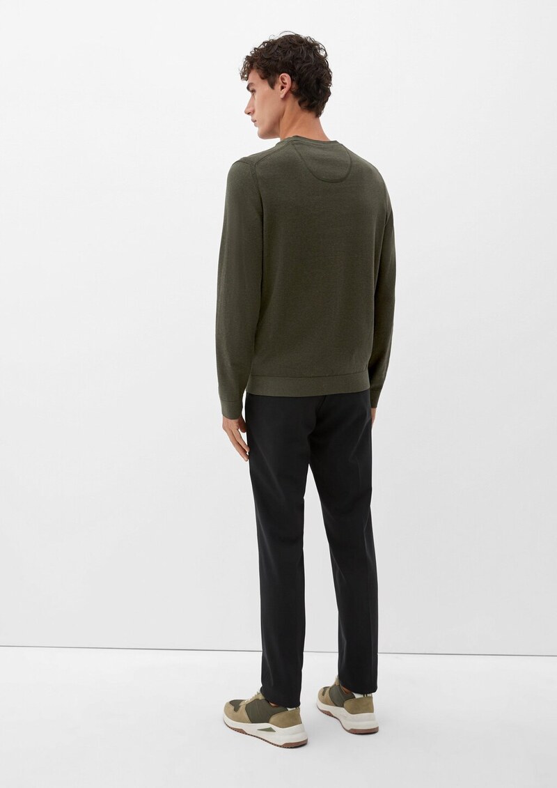 Feinstrickpulli aus Baumwolle