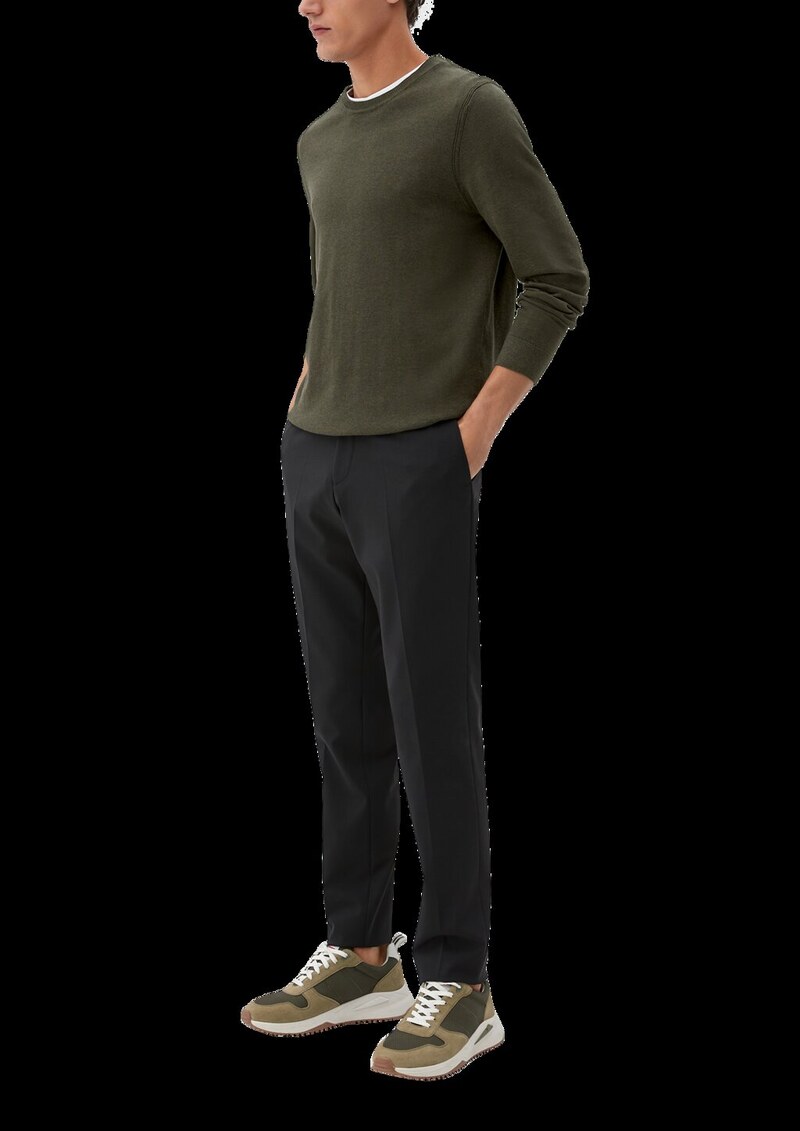 Feinstrickpulli aus Baumwolle