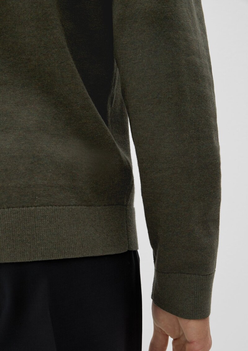 Feinstrickpulli aus Baumwolle