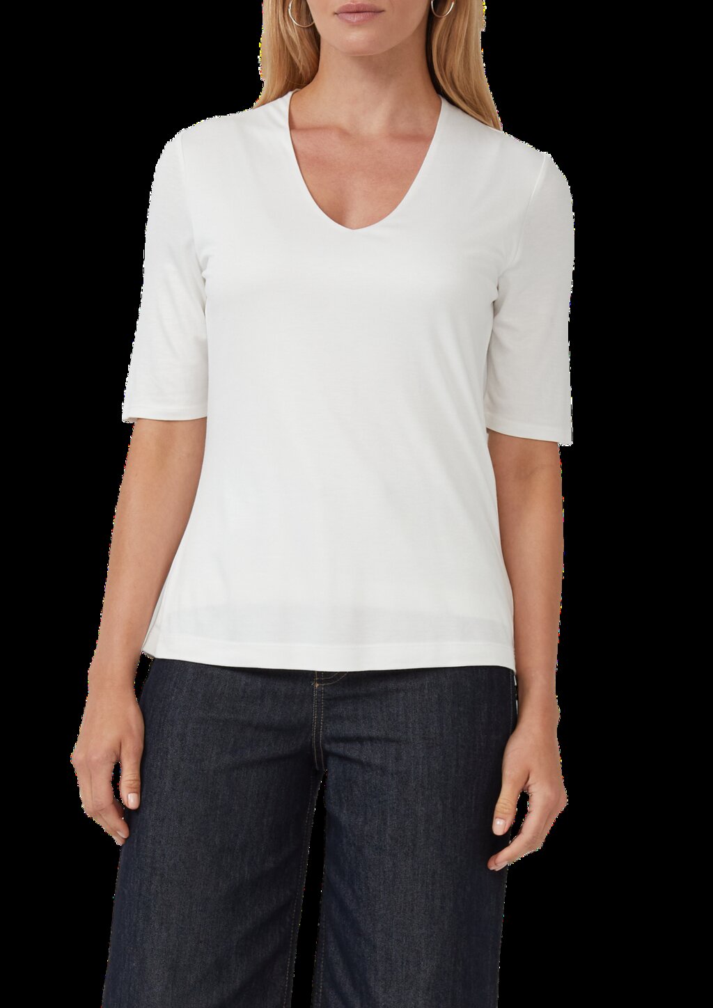 T-Shirt mit V-Ausschnitt