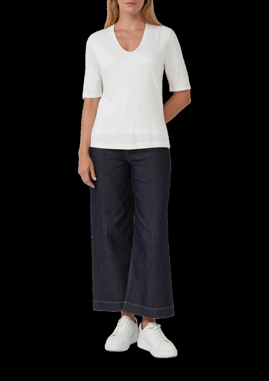 T-Shirt mit V-Ausschnitt