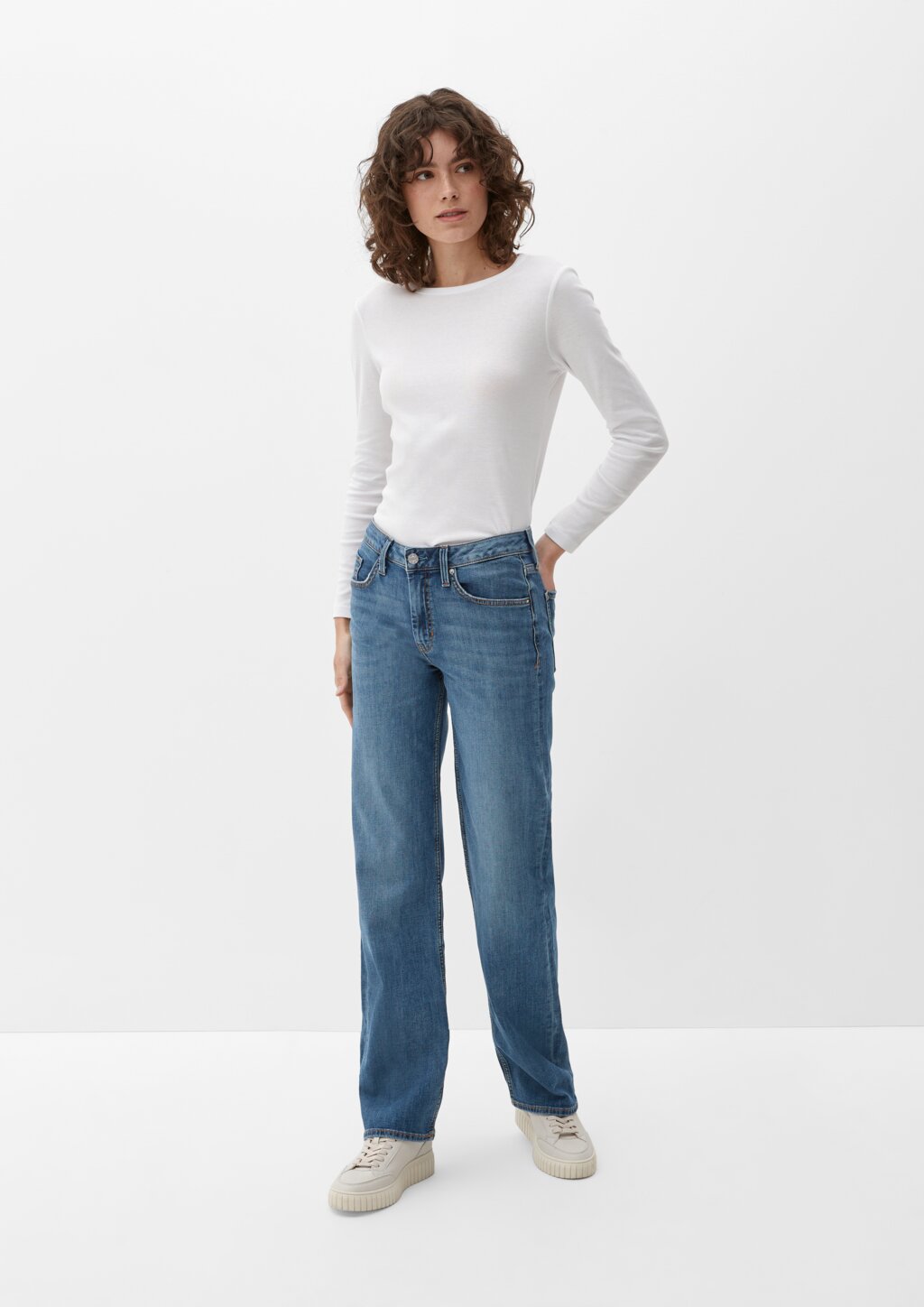 Jeans Karolin / Regular Fit / Mid Rise / Straight Leg
