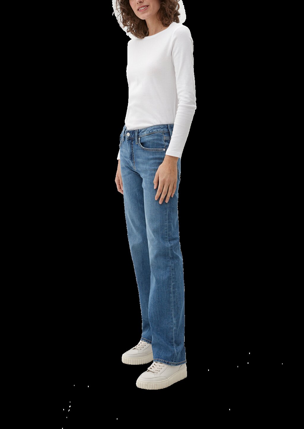 Jeans Karolin / Regular Fit / Mid Rise / Straight Leg