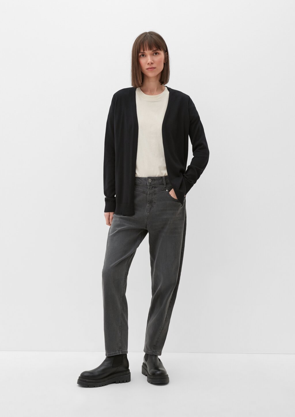 Strickjacke aus Viskosemix