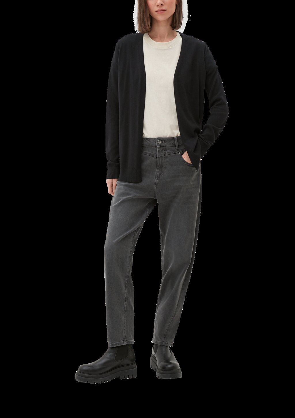 Strickjacke aus Viskosemix