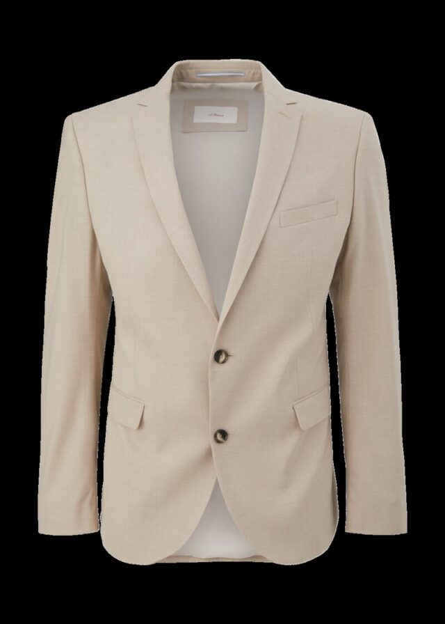 Slim: Sakko aus Viskosemix