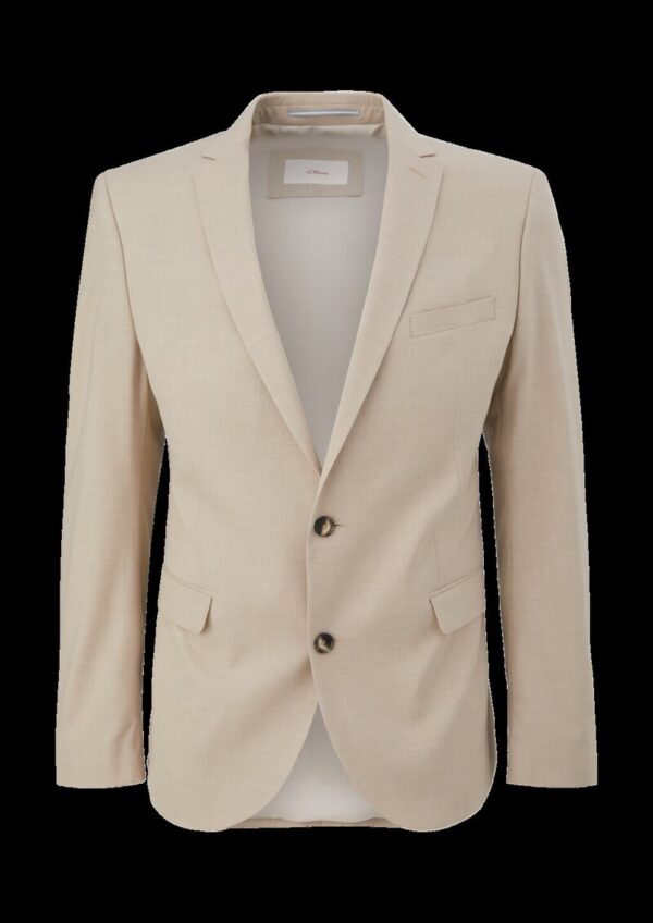 Slim: Sakko aus Viskosemix