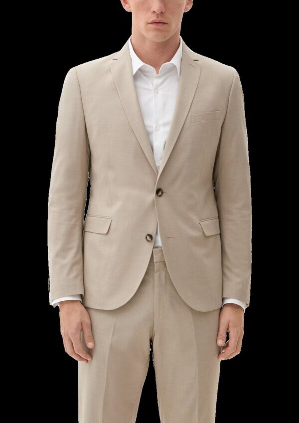 Slim: Sakko aus Viskosemix