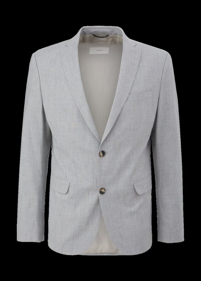 Slim: Sakko aus Wollmix