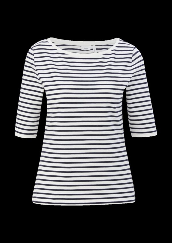 Jerseyshirt mit Ringelmuster