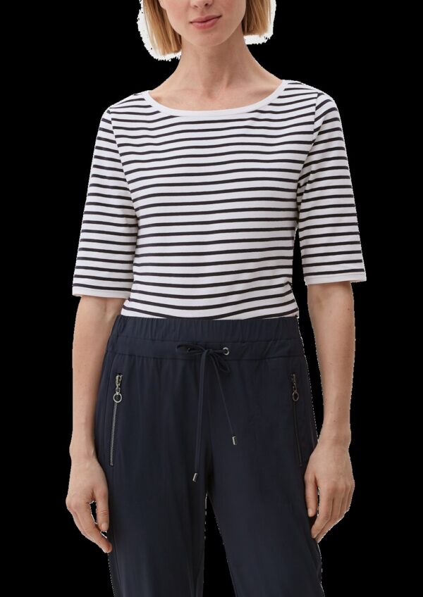 Jerseyshirt mit Ringelmuster